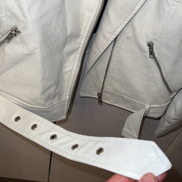 Premme White Faux Leather jacket - Picture 7 of 8